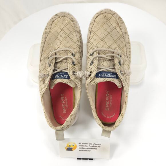 Sperry Baycoast Lightweight Sneaker Shoe Youth Boys Size 3 YG58113 Tan - Picture 6 of 9